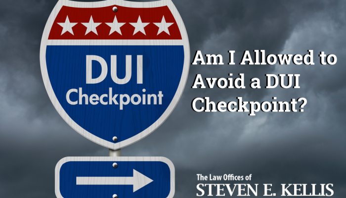 Am I Allowed to Avoid a DUI Checkpoint